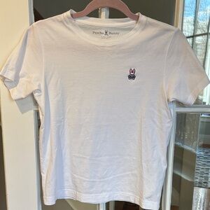 Psycho Bunny White Tee with Bunny Logo Size Medium